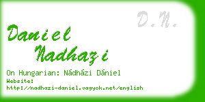 daniel nadhazi business card