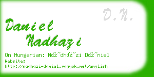 daniel nadhazi business card